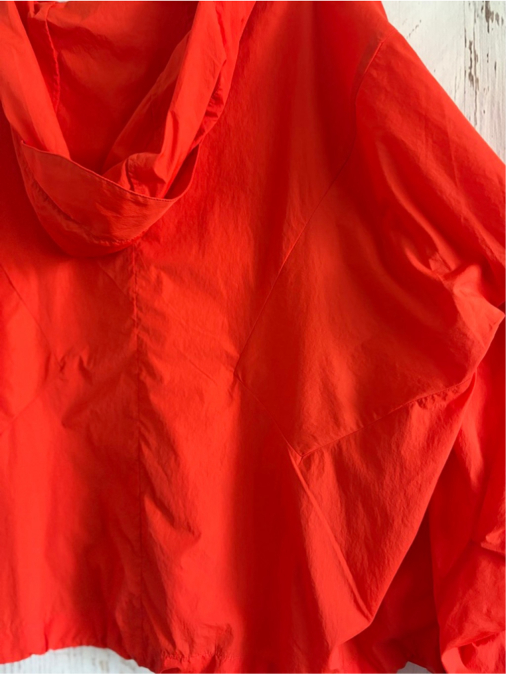Women's Rag & Bone Orange Nylon Hooded Jacket L - Picture 8 of 9